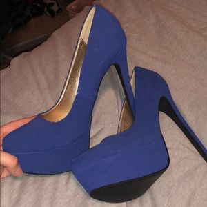 Blue heels